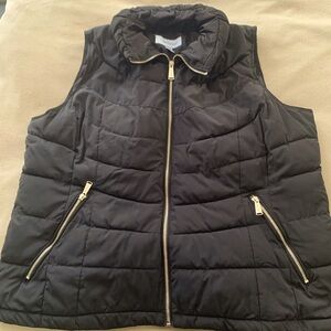 Calvin Klein Black puffer down vest 2X
